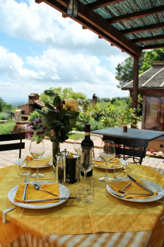 tavolo ristorante con vista panoramica