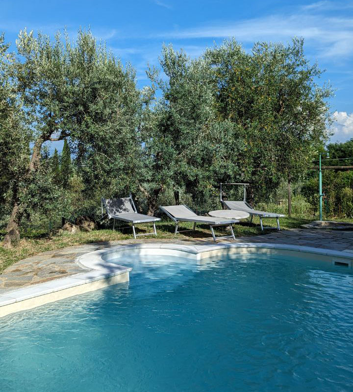 la piscina dell’agriturismo il Castagnolino la piscina dell'agriturismo il Castagnolino